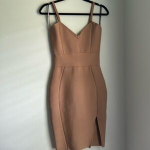 Boutique nude bondage dress